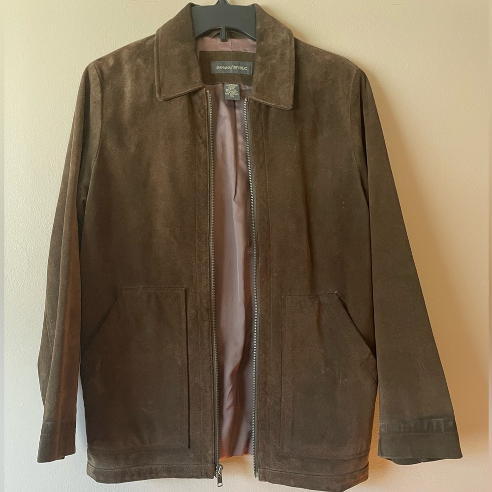 Banana Republic Brown Suede Jacket Men’s XS
